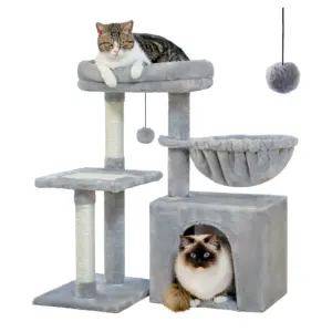 Compact Cat Tower with Hammock